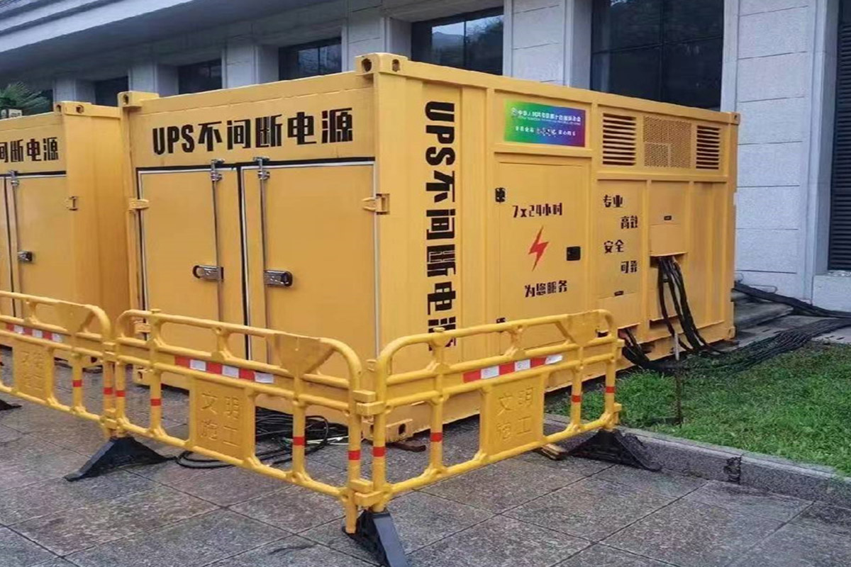 洋浦经济开发区发电机租赁施工现场