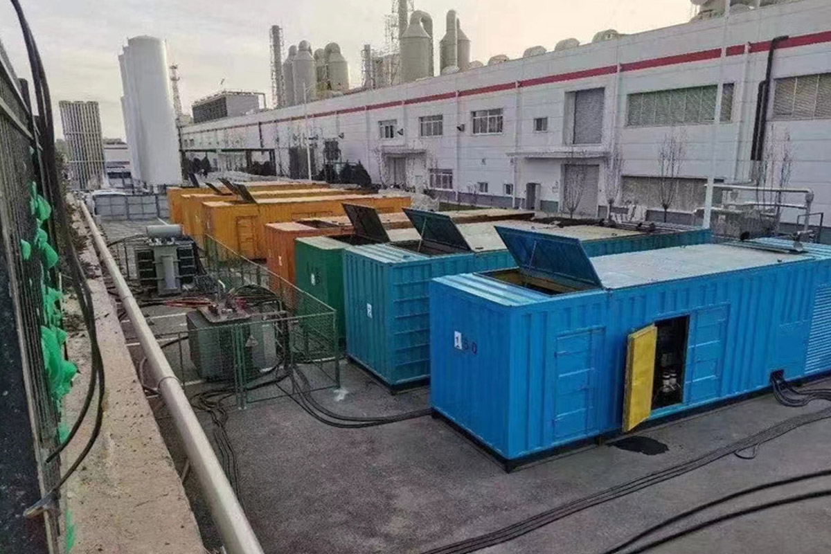 洋浦经济开发区发电机租赁施工现场